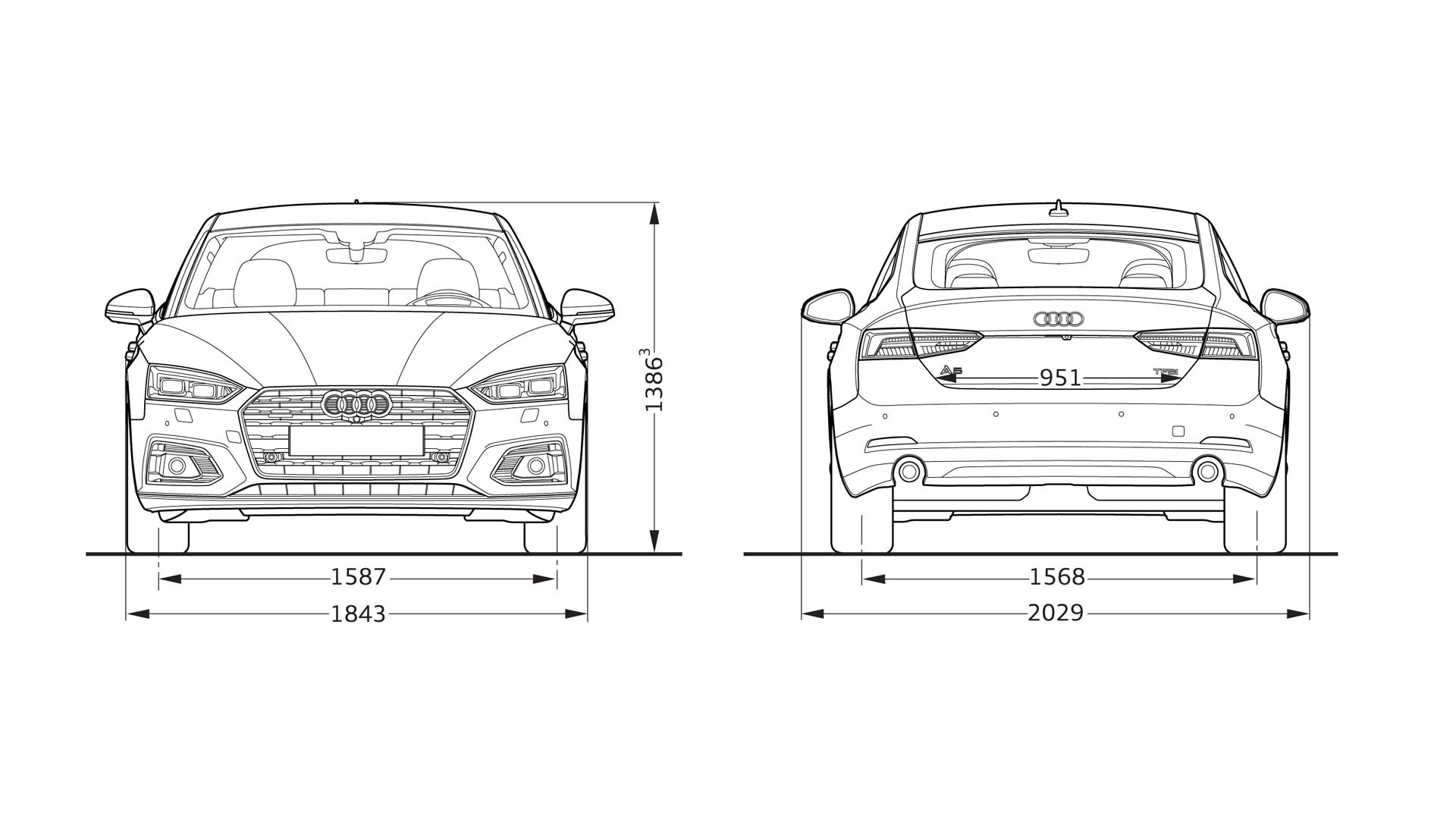 Audi A5 Sportback dimensions > Audi A5 Sportback 2019 > Audi Models ...